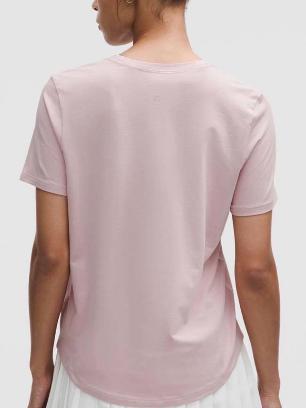 Lululemon top Neck T-Shirt - Light Pink